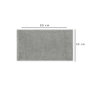 Mijölnir Toalla de Aseo Chevron - Grey | 100% Algodón | 33 x 33 cm | 500 gr/m²